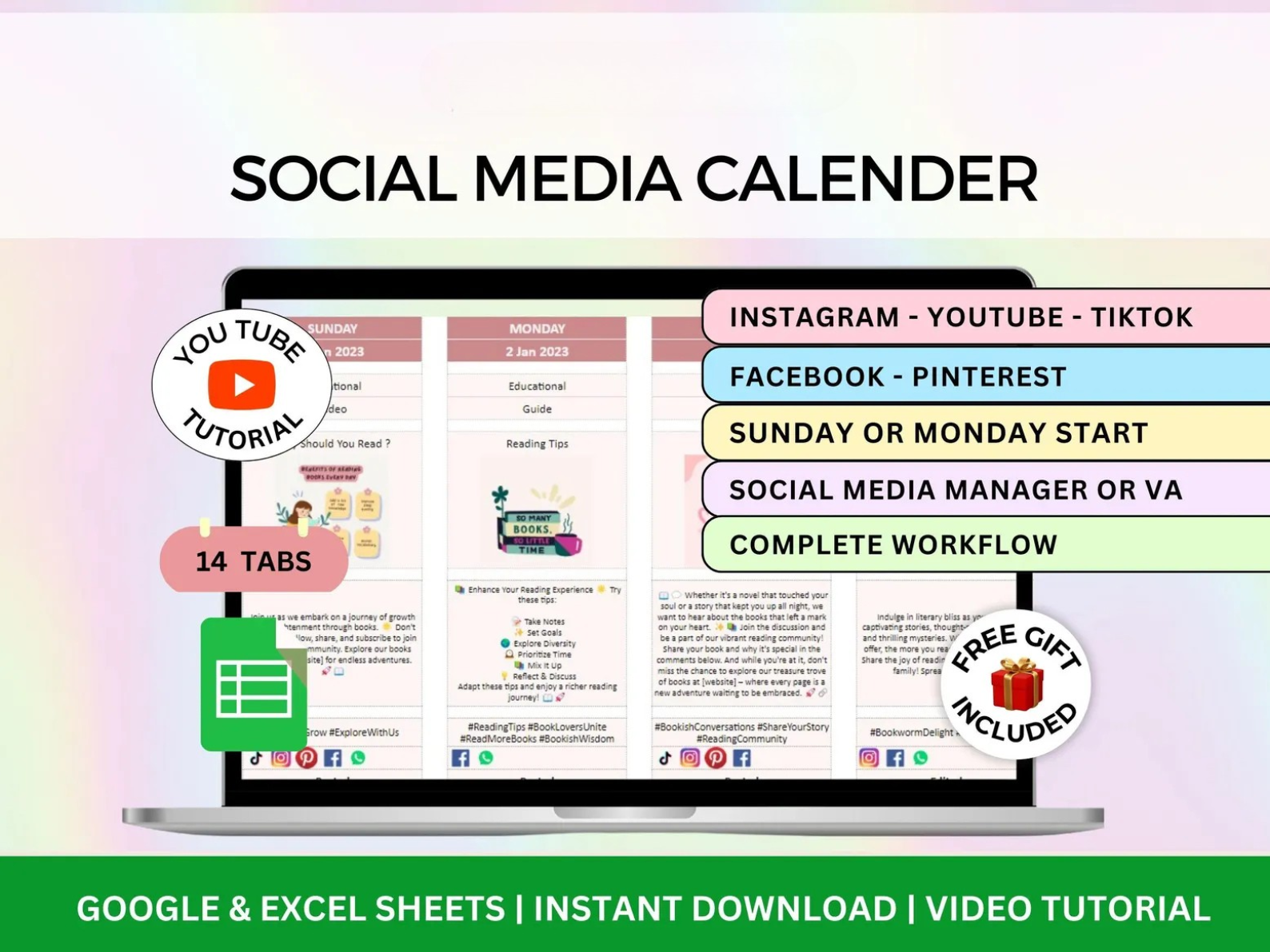 The Chosen Midx Social Media Content Calendar
